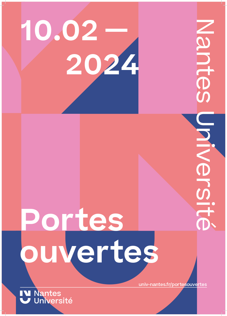 Affiche portes ouvertes IAE Nantes JPO